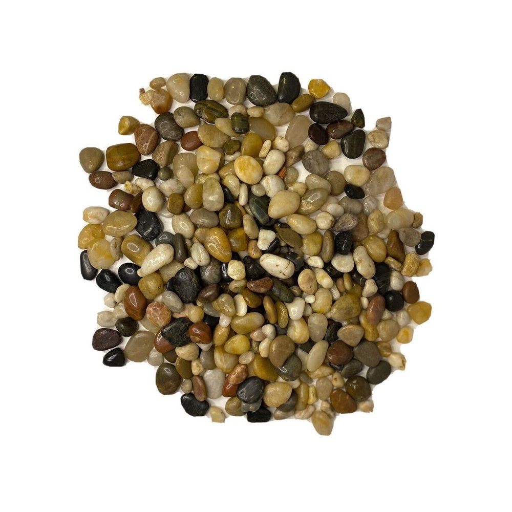 4 lb Mixed Lot Over 300 Polished Rocks S to Med Stones Crystals Gardening Floral